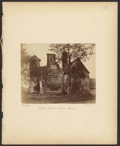 Durley Manor House, Hants von Reverend John Richardson Major