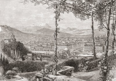 Turin, Italien im späten 19. Jahrhundert. Aus Italienische Bilder von Rev. Samuel Manning, veröffentlicht ca. 1890. von Reverend Samuel Manning