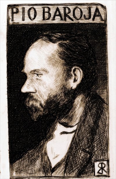 Zeichnung für "Ex Libris" von Ricardo Baroja