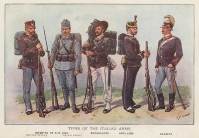 Soldaten der italienischen Armee von Richard (after) Simkin
