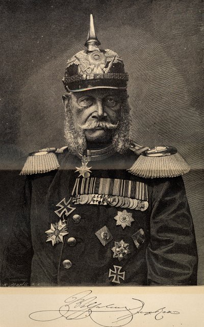 Wilhelm I. 1797-1888, König von Preußen und Deutscher Kaiser, im Alter von 90 Jahren, 1887 von Richard Bong