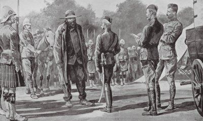 Kommandant Cronje ergibt sich Lord Roberts von Richard Caton II (after) Woodville