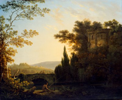 Klassische Landschaft mit einem Tempel, 1788 von Richard Corbould