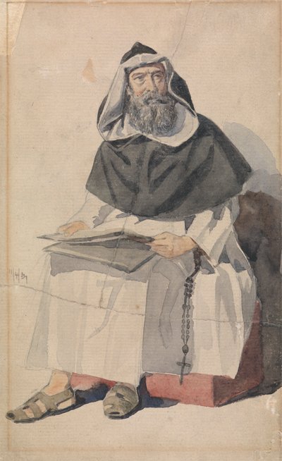 Porträt eines Mönchs von Richard Dadd