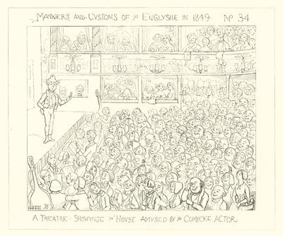 1849, Ein Theater, das das Haus durch den Komiker unterhält von Richard Doyle