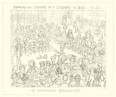 1849, Ein Hochzeitsfrühstück von Richard Doyle