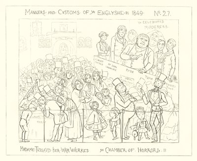 1849, Madame Tussauds Wachsfigurenkabinett, Die Kammer des Schreckens von Richard Doyle