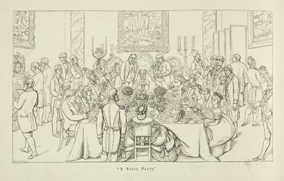 Ein Staatsempfang. Eine große gesellschaftliche Veranstaltung in einem prächtigen Rahmen. von Richard Doyle