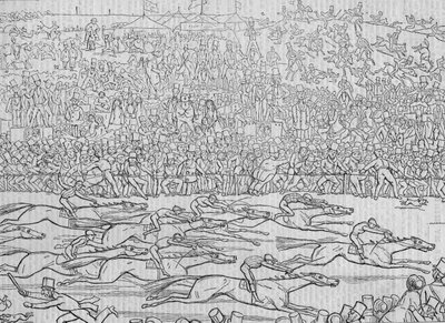 Sitten und Gebräuche der Engländer Neue Serie Nr. 8: Derby-Tag 1849 von Richard Doyle