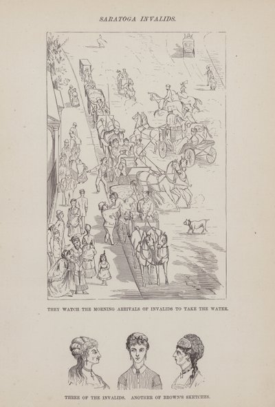 Seite aus The American Tour of Messrs Brown, Jones and Robinson (Gravur) von Richard Doyle