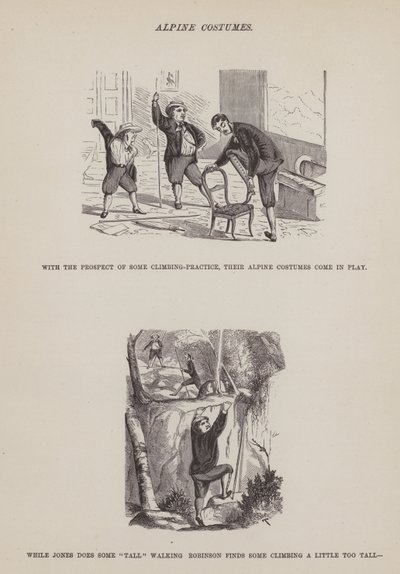 Seite aus Die amerikanische Tour von Messrs Brown, Jones und Robinson von Richard Doyle