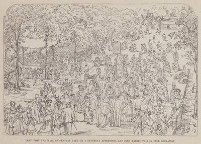 Seite aus Die amerikanische Tour von Messrs Brown, Jones und Robinson von Richard Doyle