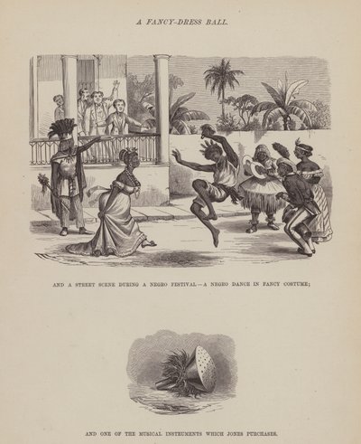 Seite aus Die amerikanische Tour von Messrs Brown, Jones und Robinson von Richard Doyle