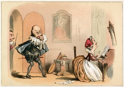Königin Elisabeth I. und der schottische Botschafter von Richard Doyle