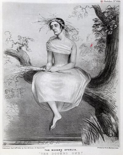 Die moderne Ophelia oder Die Verdammte, 1845 von Richard Doyle