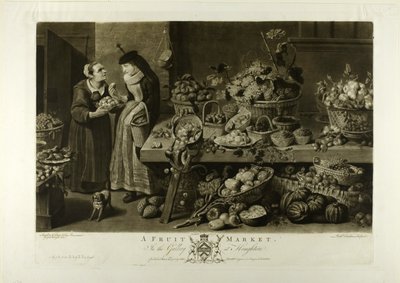 Ein Obstmarkt, aus der Houghton-Galerie von Richard Earlom