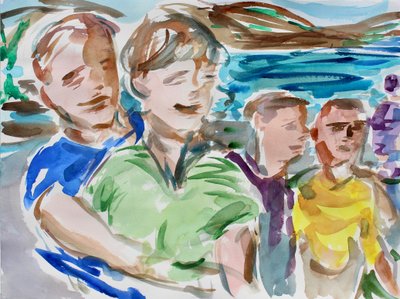 An der Bucht, 2020 von Richard Fox