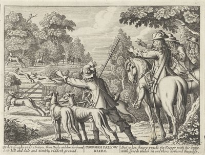 Hirsche gejagt von Jagdhunden Jagdpartien (Serientitel) von Richard Gaywood (possibly)