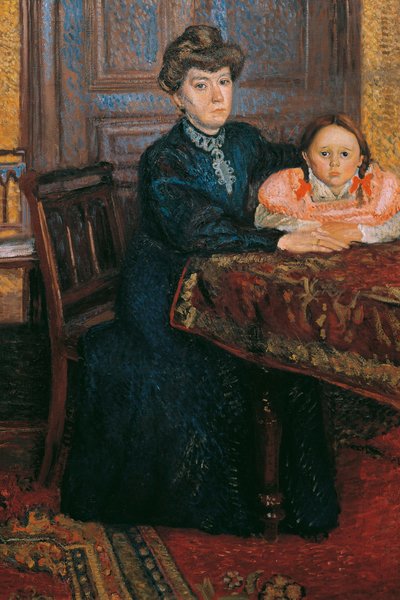Frau mit Kind Mathilde Schönberg mit Tochter Gertrud, 1906 von Richard Gerstl