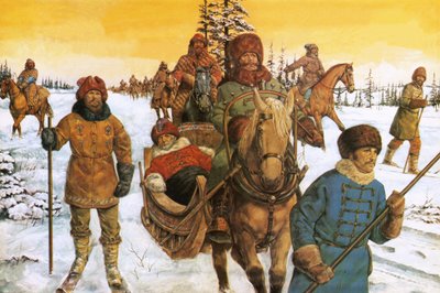 Iwan der Große in einem Schlitten von Richard Hook