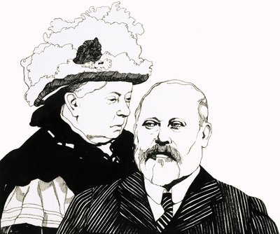 Königin Victoria und der Prinz von Wales, bald König Edward VII. von Richard Hook