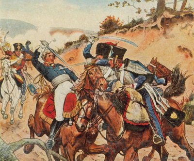 Heroischer Tod von Prinz Louis Ferdinand von Preußen bei Saalfeld von Richard Knotel