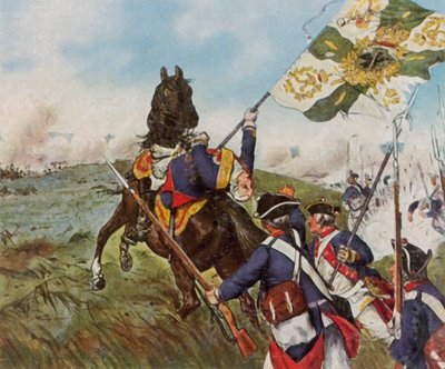 Schwerins Tod bei Prag, 6. Mai 1757 von Richard Knotel