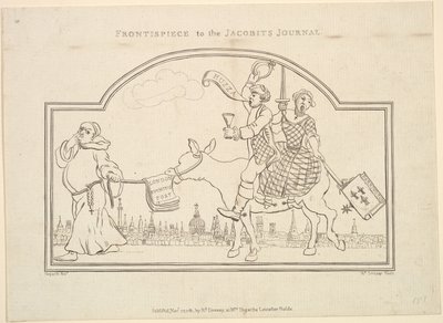 Frontispiz zu The Jacobites Journal, 27. November 1781 von Richard Livesay