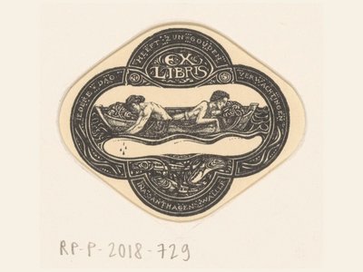 Ex Libris von Ina van Eibergen Santhagens-Waller von Richard Nicolaüs Roland Holst