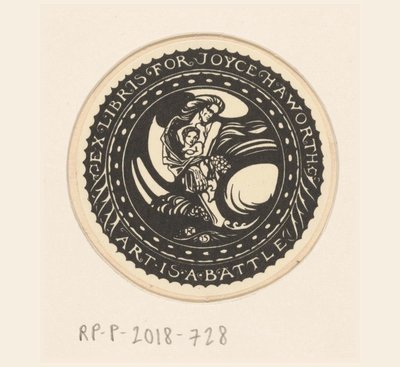 Ex Libris von Joyce Haworth von Richard Nicolaüs Roland Holst