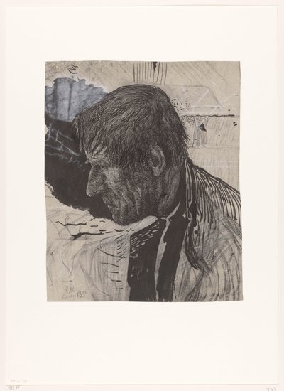 Kopf eines Mannes von der Seite von Richard Nicolaüs Roland Holst
