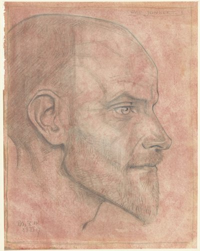 Porträt von Jac. Jongert, von der Seite von Richard Nicolaüs Roland Holst