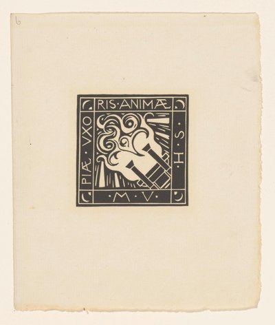 Vignette zur Erinnerung an Mary Vincentia Huizinga-Schorer von Richard Nicolaüs Roland Holst