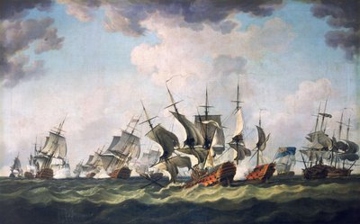 Die Schlacht von Quiberon Bay, 20. November 1759 von Richard Paton