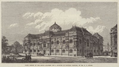 Preisdesign der Royal Academy für ein Naturkundemuseum von Richard Phene Spiers