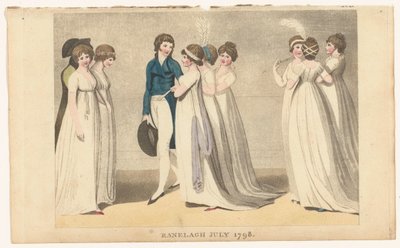 Magazin der weiblichen Mode von London und Paris: Ranelagh Juli 1798 von Richard Phillips