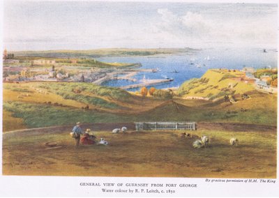 Gesamtansicht von Guernsey von Port George von Richard Principal Leitch
