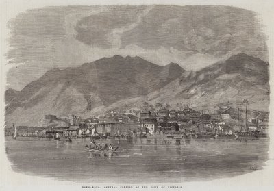Hongkong, zentraler Teil der Stadt Victoria von Richard Principal Leitch