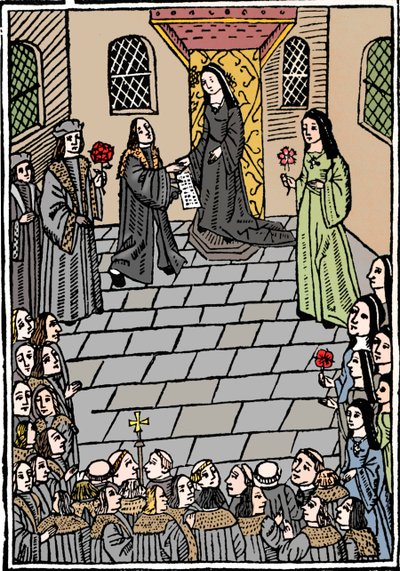 Heiratsvertrag zwischen Karl V. und Prinzessin Maria Tudor, ca. 1508 von Richard Pynson