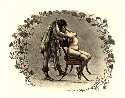 Illustration von Richard Ranft (1862 - 1931) für Lucien de Samosate (ca. 125 - 192): "Die Kurtisanen". 1899 von Richard Ranft
