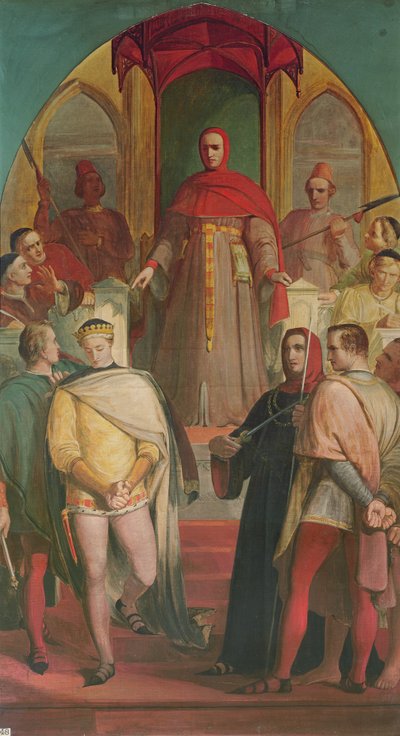 Prinz Heinrich (1387-1422) erkennt die Autorität von Richter Gascoigne (c.1350-1419) an von Richard Redgrave