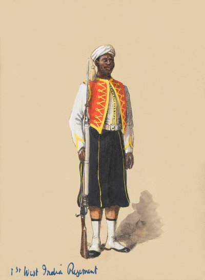 Soldat in voller Montur von Richard Simkin