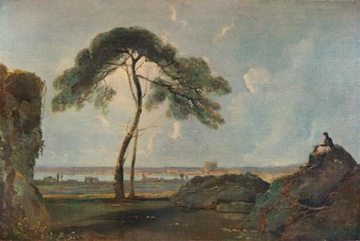 Italienische Landschaft mit einer Steineiche, ca. 1756, 1938 von Richard Wilson