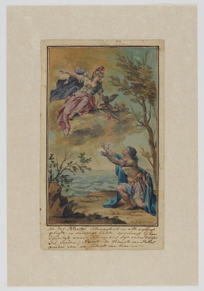 Mentor nimmt Abschied von Telemachus von Rienk Keyert