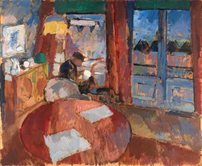 Interieur mit Stickerin von Rik Wouters