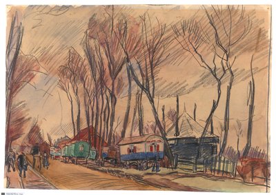 Straße im Regen - Amersfoort von Rik Wouters