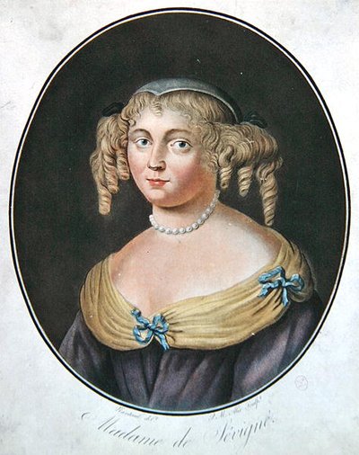 Porträt von Madame de Sevigne von Robert (after) Nanteuil