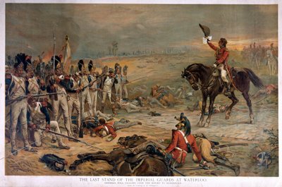 Der letzte Widerstand der kaiserlichen Garde bei Waterloo 1815 von Robert Alexander Hillingford