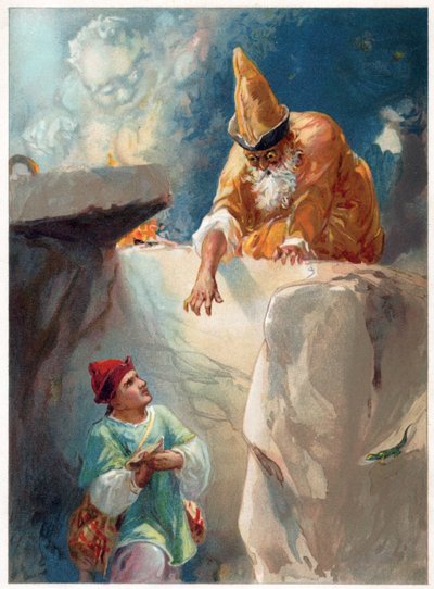 Aladdin und der Magier, Illustration aus 