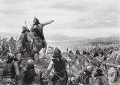 Überfall von Shamshi-Adad III. an die Küste des "Großen Meeres" von Robert Ambrose Dudley